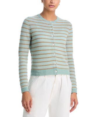 Jane Cashmere Pebble Striped Cardigan by GUEST IN RESIDENCE