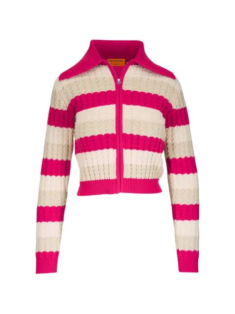 Kirby striped zip-up cardigan by GUEST IN RESIDENCE