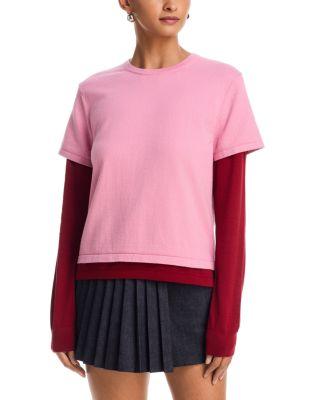 Layered Long Sleeve Tee by GUEST IN RESIDENCE