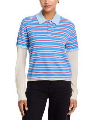 Layered Stripe Rugby Sweater by GUEST IN RESIDENCE