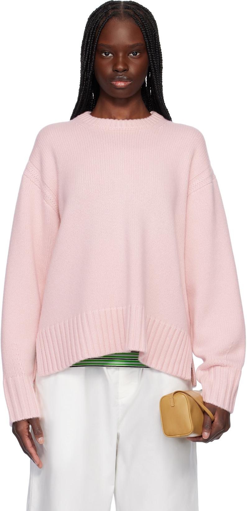 Pink Cozy Crew Sweater by GUEST IN RESIDENCE