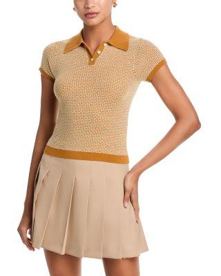 Pique Polo Cashmere Top by GUEST IN RESIDENCE