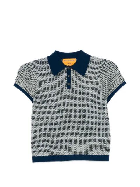 Pique buttoned short-sleeve polo shirt by GUEST IN RESIDENCE