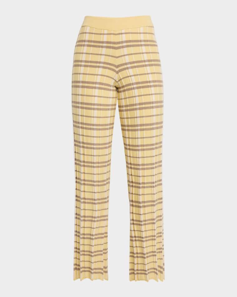 Plaid Flare Pants by GUEST IN RESIDENCE