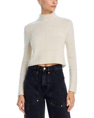 Popcorn Mock Neck Sweater by GUEST IN RESIDENCE