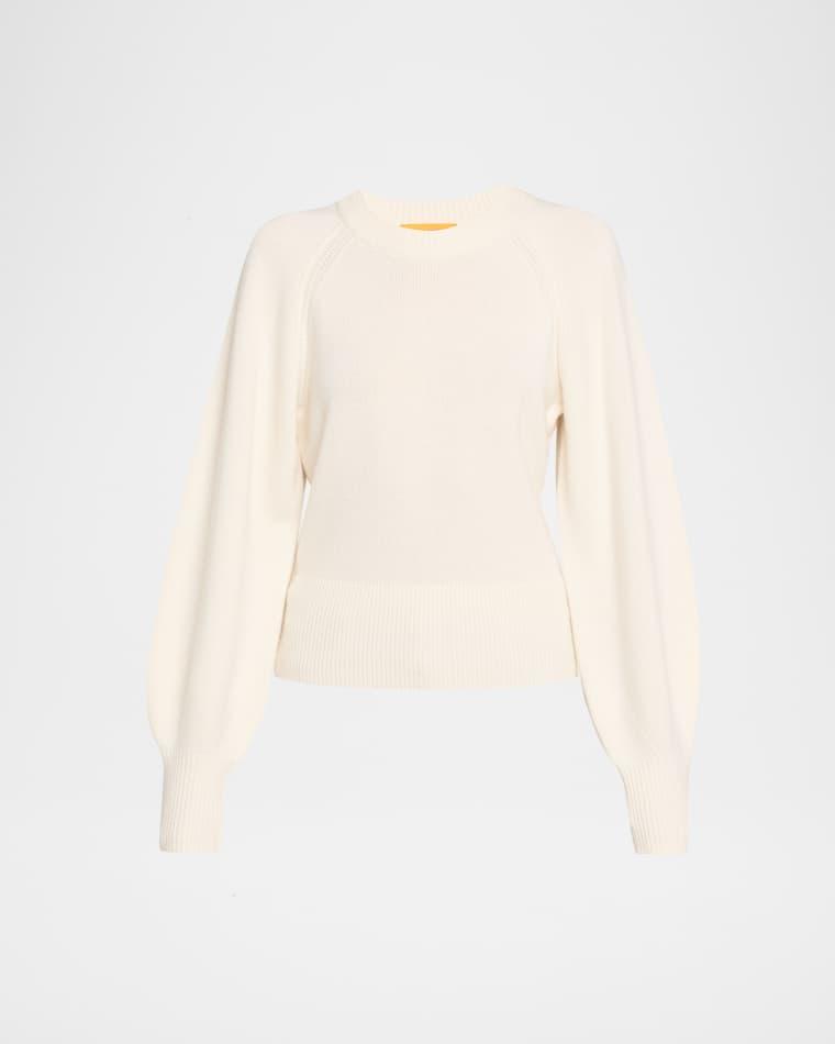 Sculpted Crewneck Cashmere Sweater by GUEST IN RESIDENCE