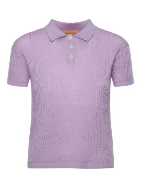 Shrunken buttoned polo top by GUEST IN RESIDENCE