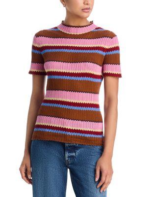 Striped Silk & Linen Top by GUEST IN RESIDENCE