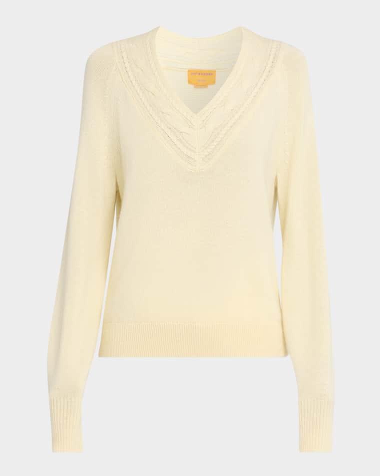 The Varsity V Cashmere Sweater by GUEST IN RESIDENCE