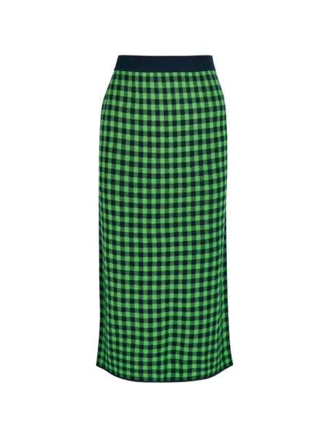 checked midi skirt by GUEST IN RESIDENCE