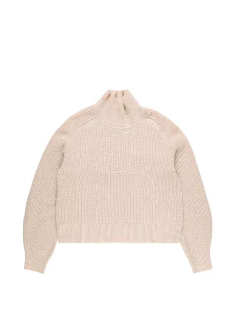 cropped rib turtleneck by GUEST IN RESIDENCE