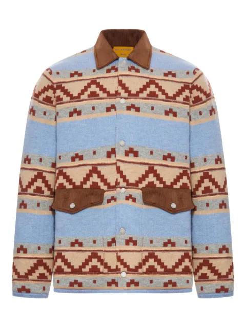 geometric-pattern wool jacket by GUEST IN RESIDENCE