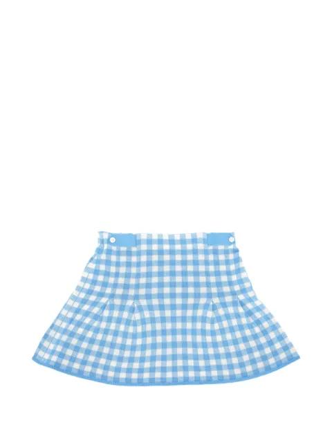 gingham button mini skirt by GUEST IN RESIDENCE