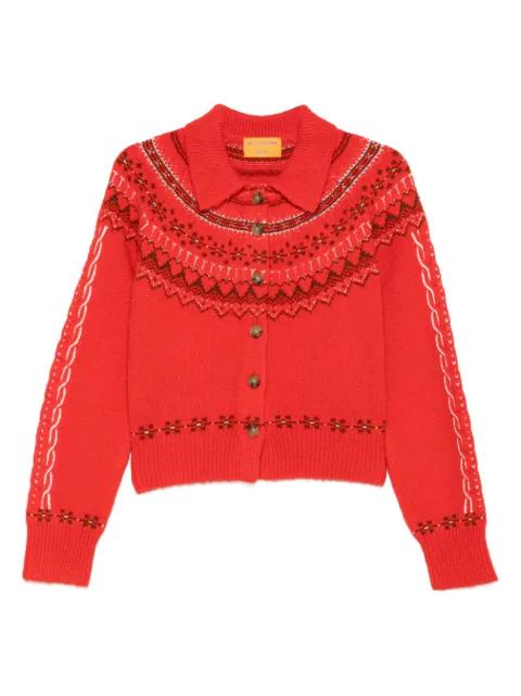patterned button cardigan by GUEST IN RESIDENCE