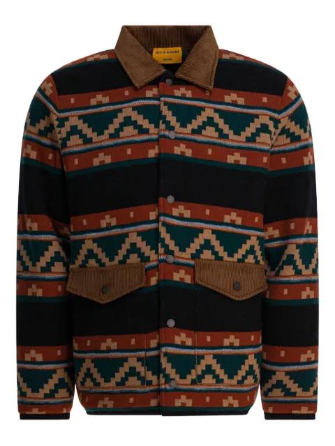 patterned corduroy-collar jacket by GUEST IN RESIDENCE