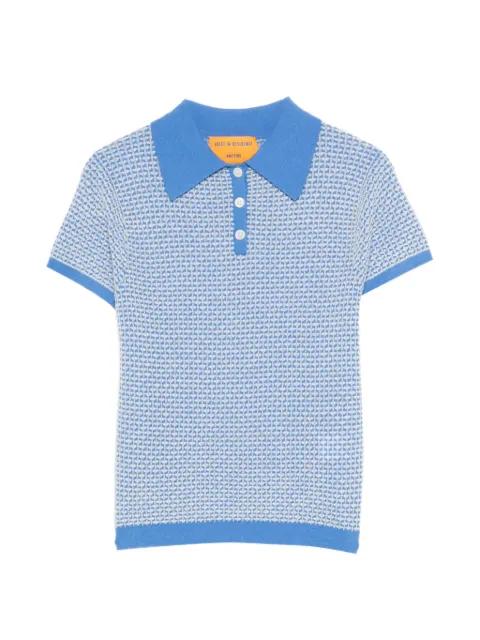 patterned polo shirt by GUEST IN RESIDENCE