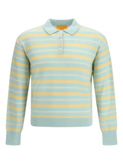 striped ribbed polo shirt by GUEST IN RESIDENCE