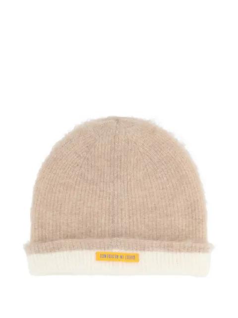 textured two-tone beanie hat by GUEST IN RESIDENCE