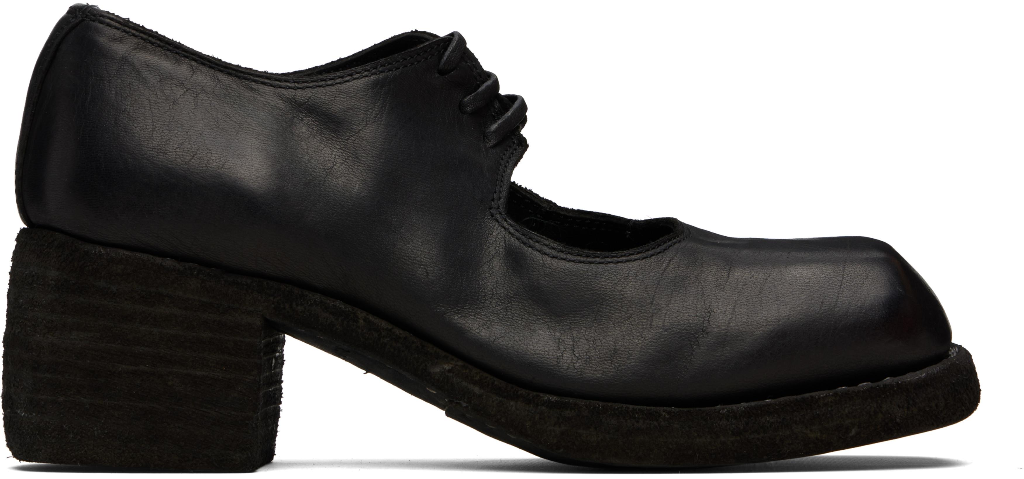 Black 9080 Derbys by GUIDI