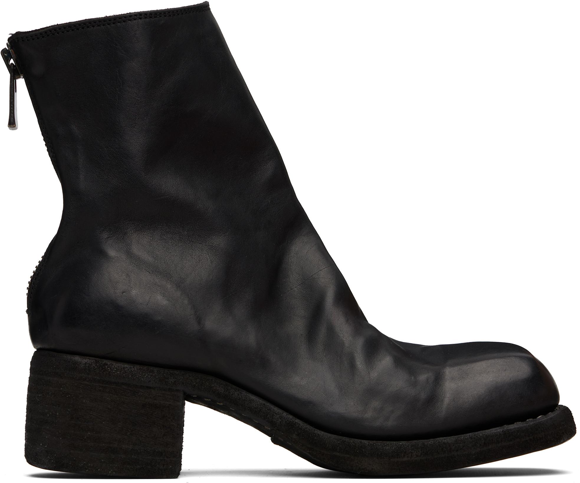 Black 9086 Boots by GUIDI