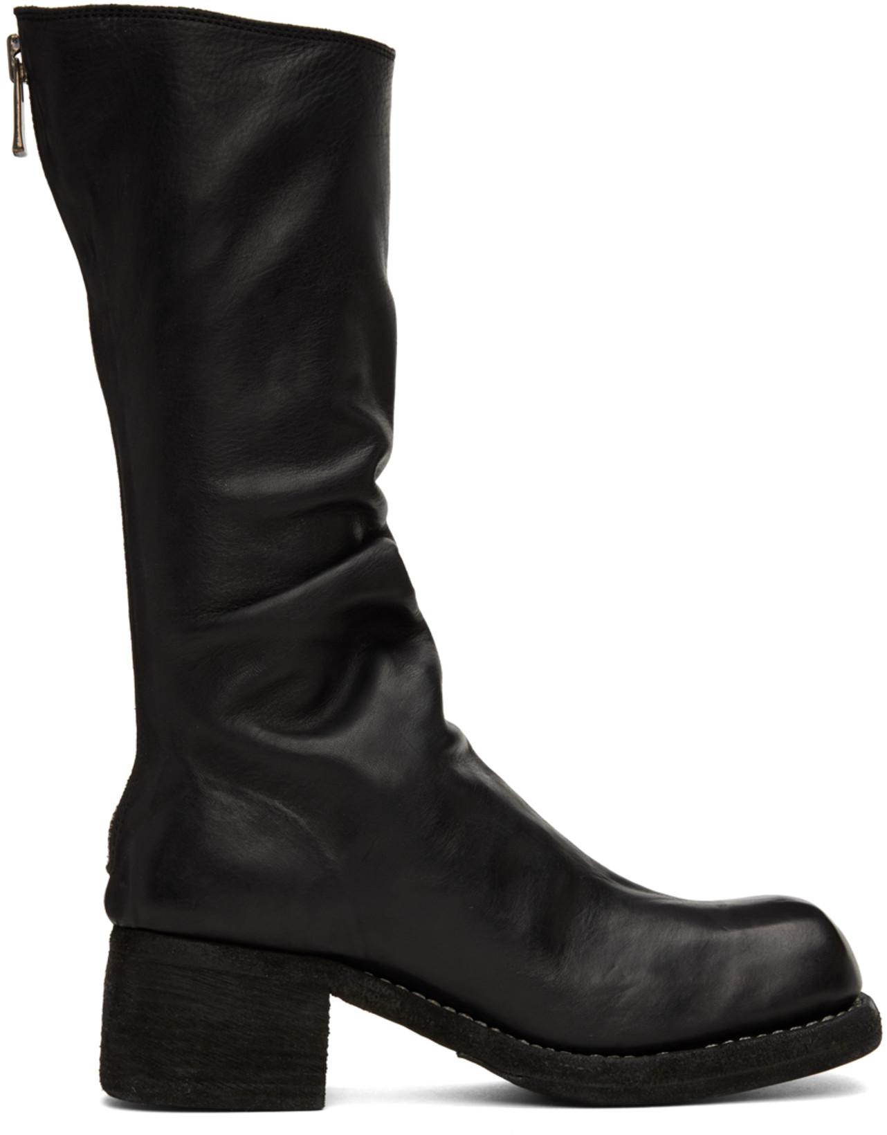 Black 9089 Boots by GUIDI