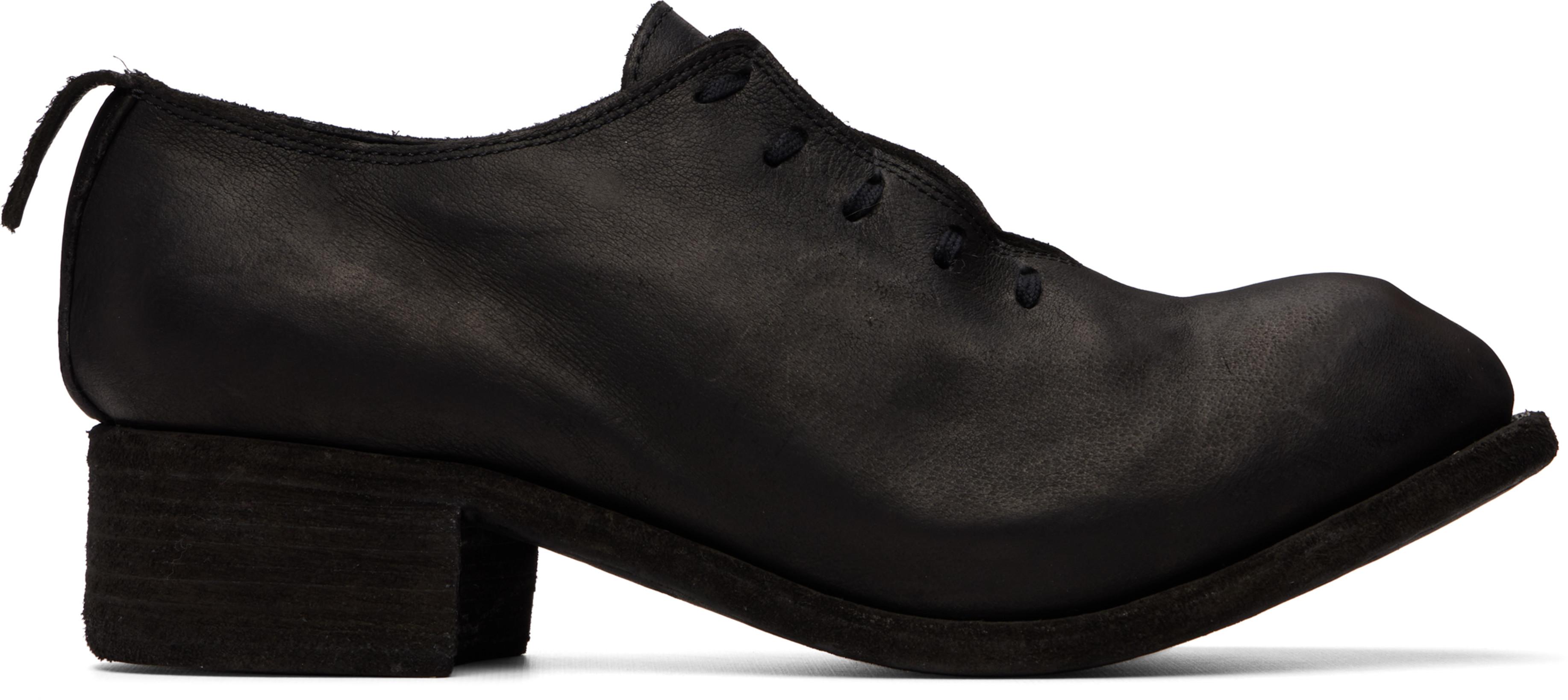 Black PL10L Oxfords by GUIDI
