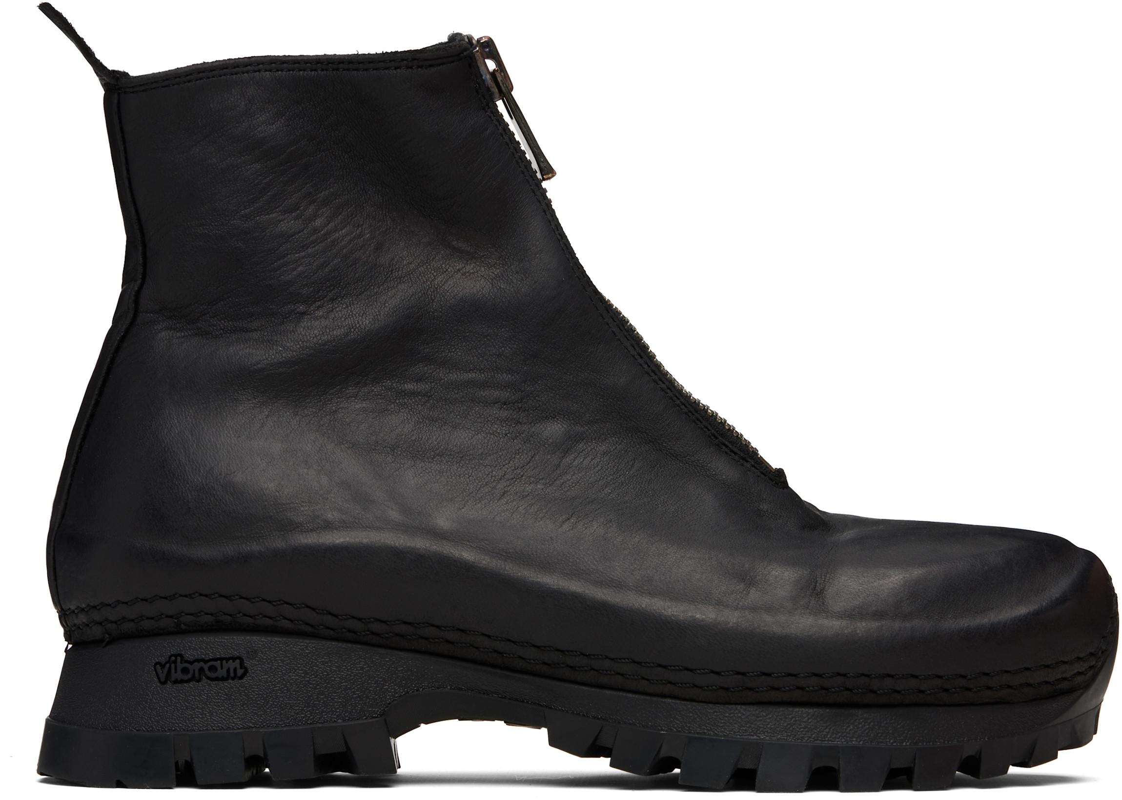 Black VS01 Boots by GUIDI