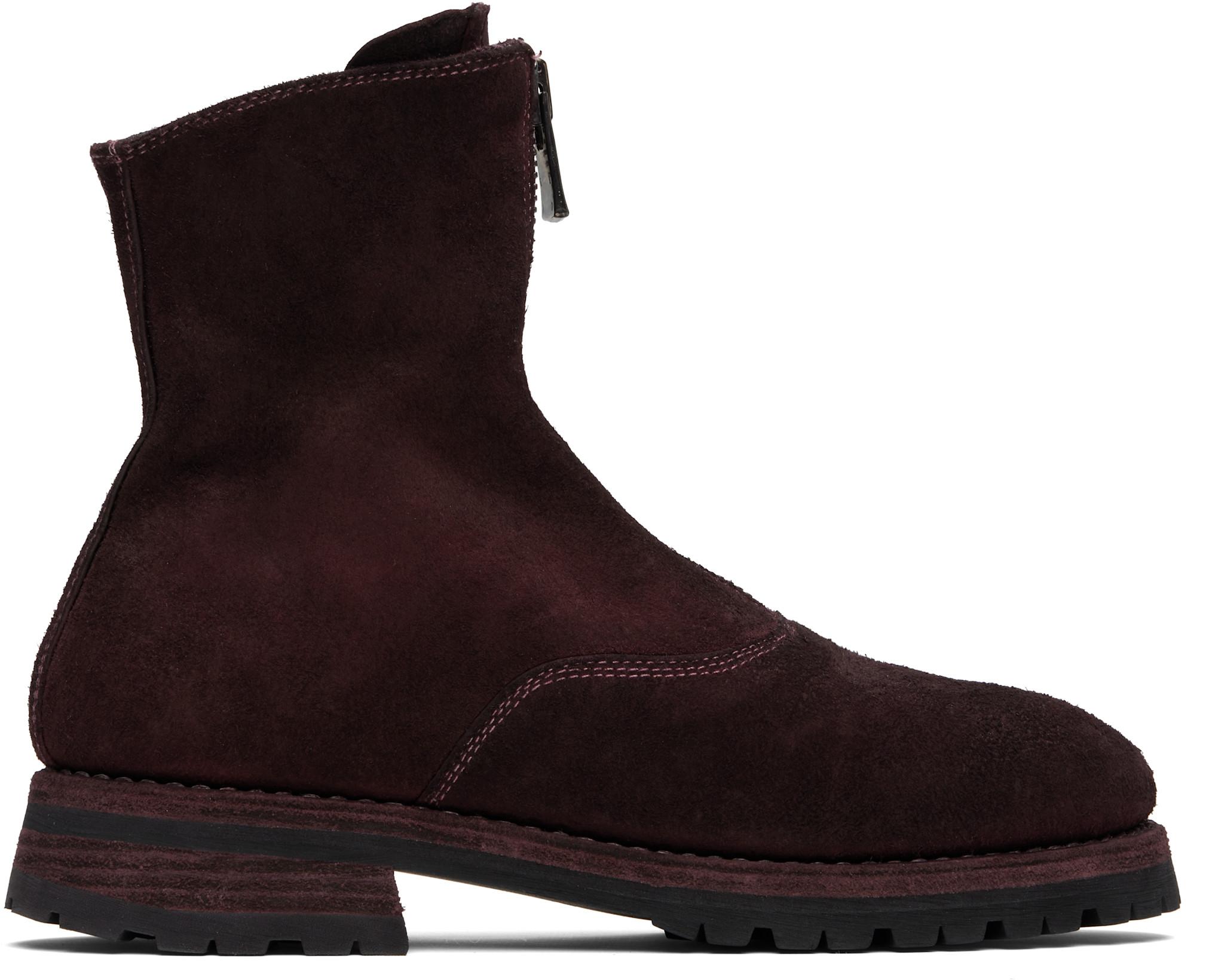 Burgundy 210WV Boots by GUIDI