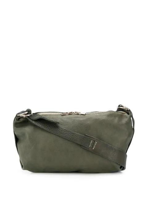 cracked-effect shoulder bag by GUIDI
