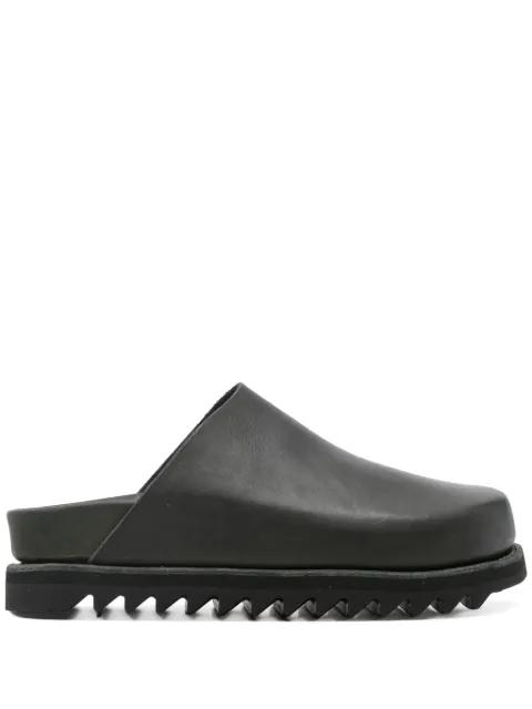 leather slides by GUIDI