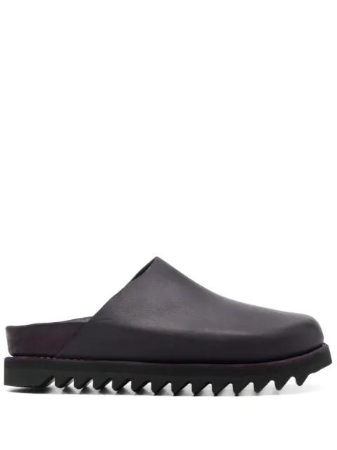 leather slides by GUIDI