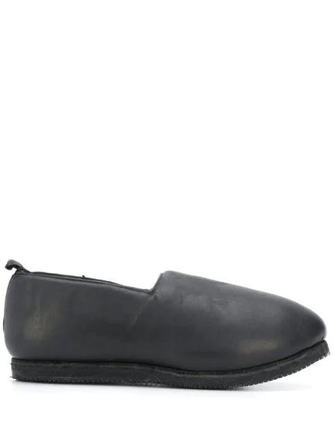 plain chunky-style loafers by GUIDI