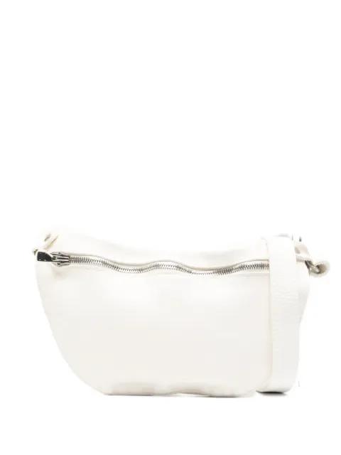 zip-up leather shoulder bag by GUIDI