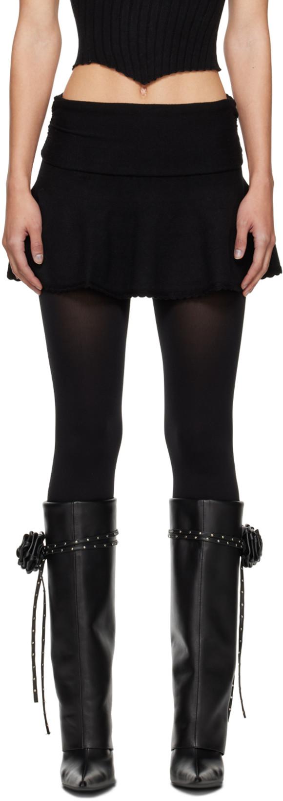 Black Heart Miniskirt by GUIZIO
