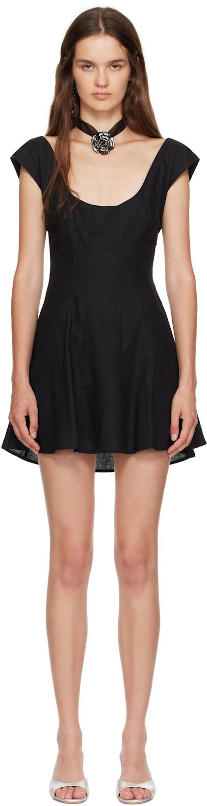 Black Leila Minidress by GUIZIO