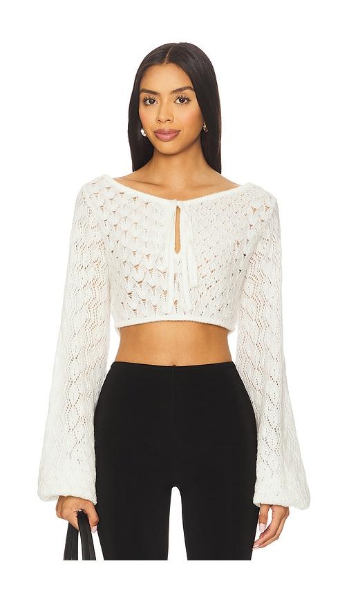 GUIZIO Annabella Top in White by GUIZIO