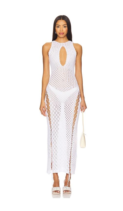 GUIZIO Casmir Dress in White by GUIZIO