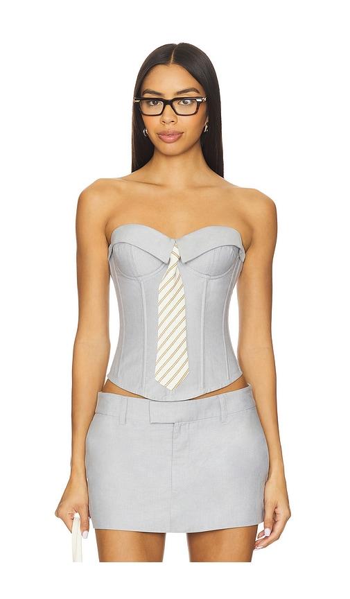GUIZIO Chrys Corset in Grey by GUIZIO