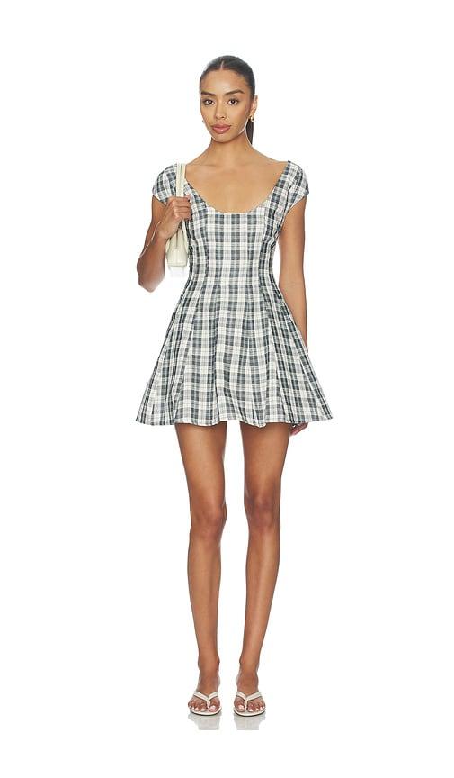 GUIZIO Leila Mini Dress in Green by GUIZIO