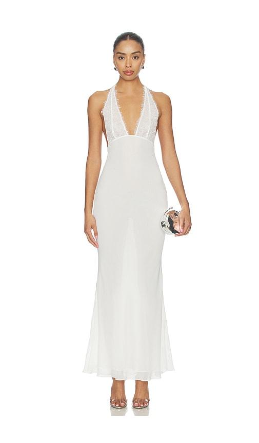 GUIZIO Lillia Dress in Ivory by GUIZIO
