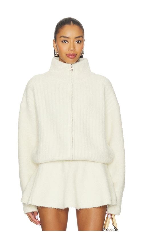 GUIZIO Mila Zip Up Jacket in Ivory by GUIZIO
