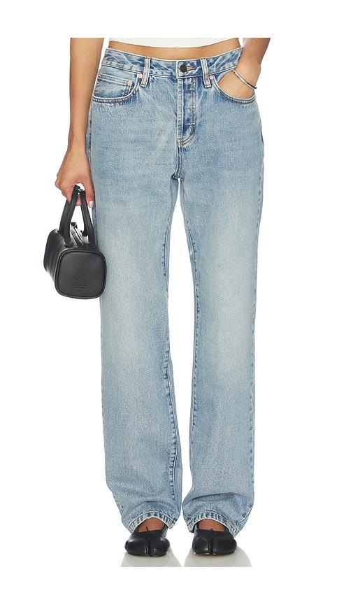 GUIZIO Sol Relaxed Wide Leg Pant in Blue by GUIZIO