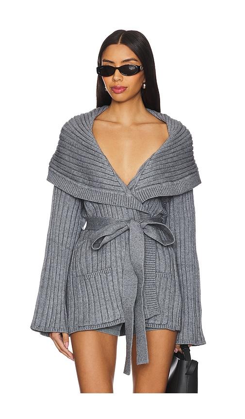 GUIZIO Tullia Slouchy Cardigan in Grey by GUIZIO