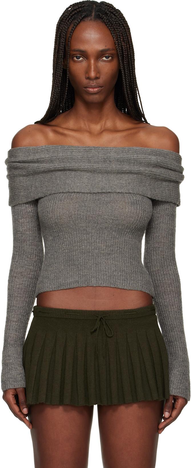 Gray Marlowe Top by GUIZIO