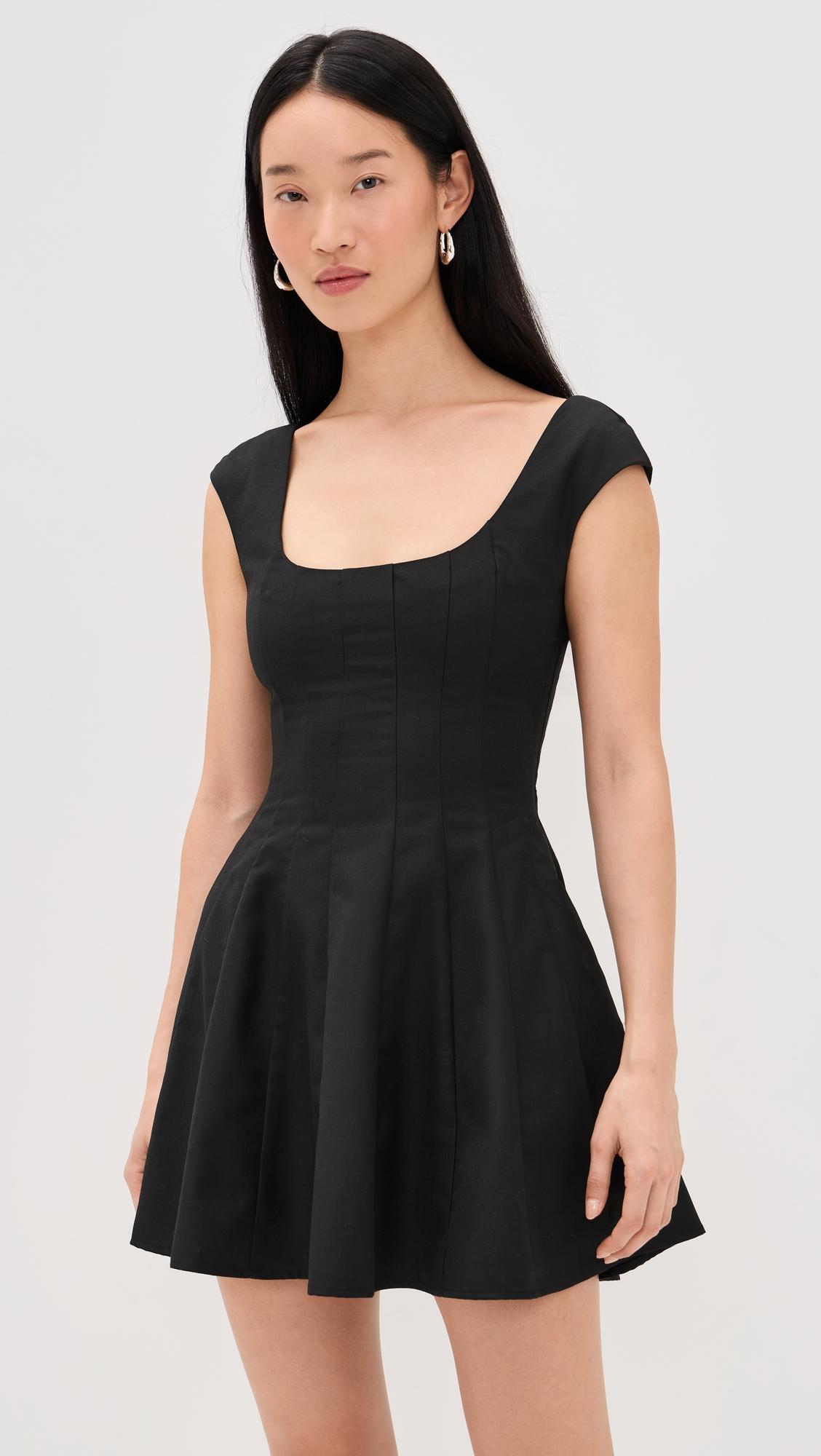 Leila Twill Mini Dress by GUIZIO