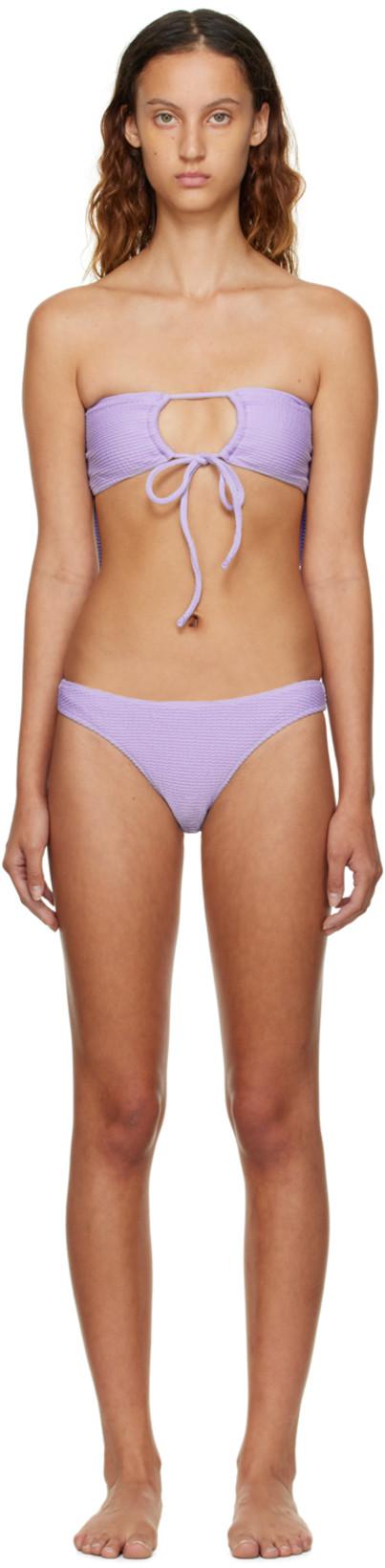 SSENSE Exclusive Purple Mona Bikini by GUIZIO
