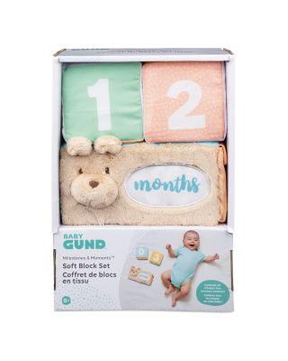 Baby GUND Milestones and Moments Soft Blocks by GUND