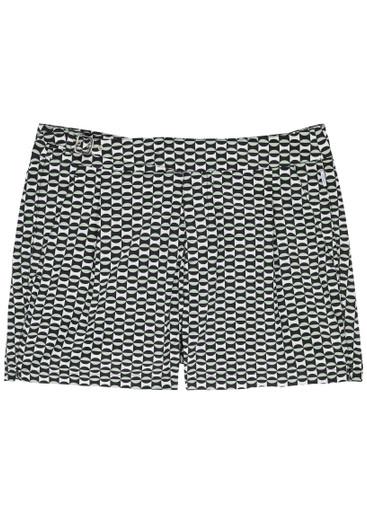 The London printed shell swim shorts by GUSARI
