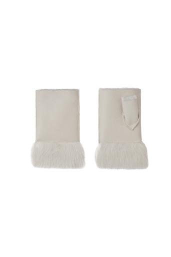 Cuffed mini shearling mittens by GUSHLOW&COLE