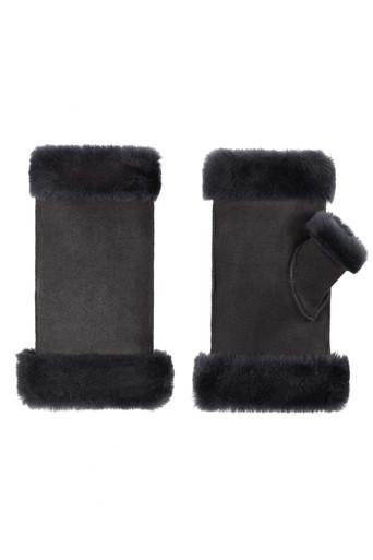 Fingerless shearling mittens by GUSHLOW&COLE